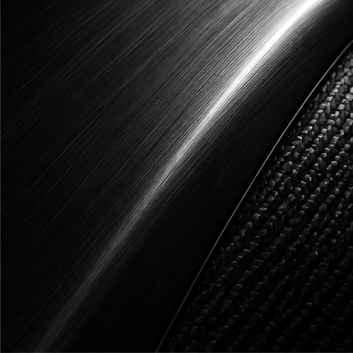 Brushed metal curving over woven fabric